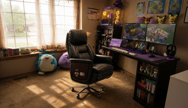 Ellis office chair in everyday use, in a home study.