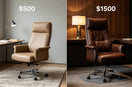 Comparison of $500 and $1,500 chairs