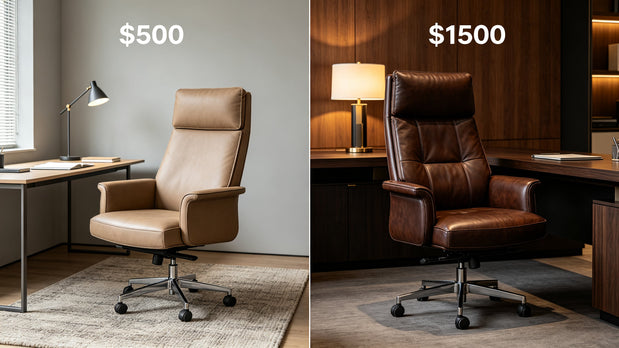Comparison of $500 and $1,500 chairs