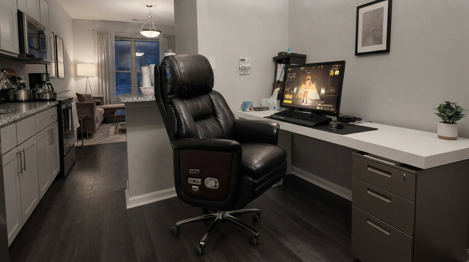 Ellis Leather Executive Chair Study Room Environment Showcase