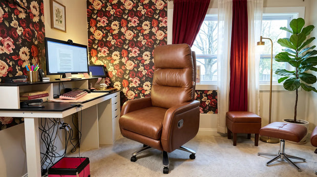 Full-grain vs top-grain leather executive office chairs
